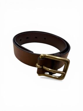 Gap Kids Brown Leather Belt Size Medium Made in USA Classic School Uniform
